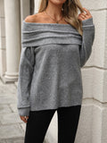 Elegante dames strickpullover met wandelbare uitsnijding in zachte strick.