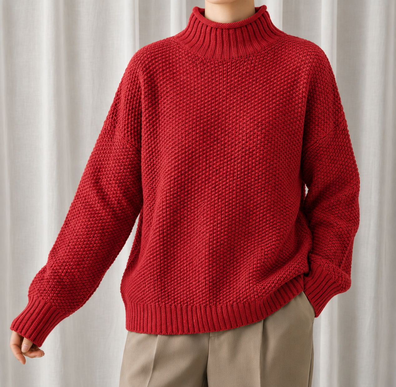 Elegante dames strickpullover met staande kraag in hoogwaardige strickmischung. 5