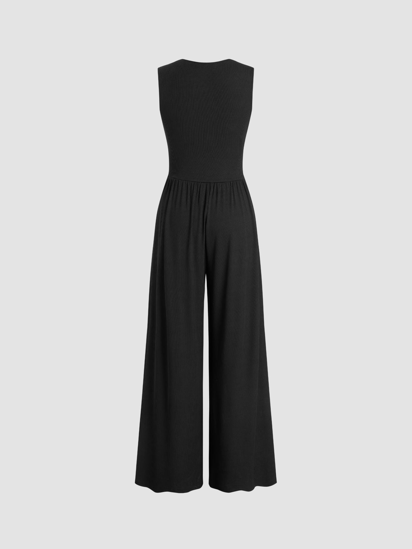 Eleanor jumpsuit met V-hals en wijde pijpen in verschillende kleuren. 11