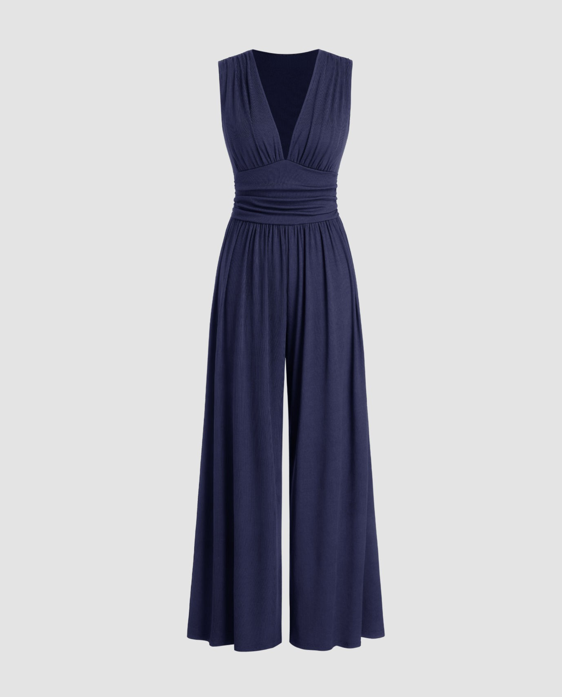 Eleanor jumpsuit met V-hals en wijde pijpen in verschillende kleuren. 18