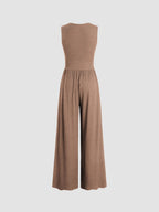 Eleanor jumpsuit met V-hals en wijde pijpen in verschillende kleuren. 25
