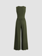 Eleanor jumpsuit met V-hals en wijde pijpen in verschillende kleuren. 31