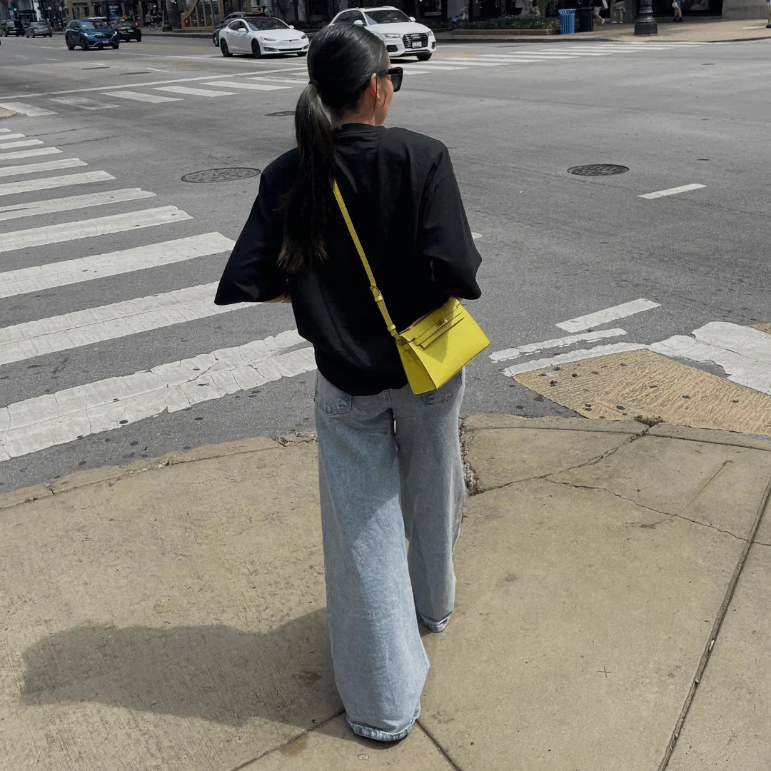 Handtas Geel elegante stijl 3