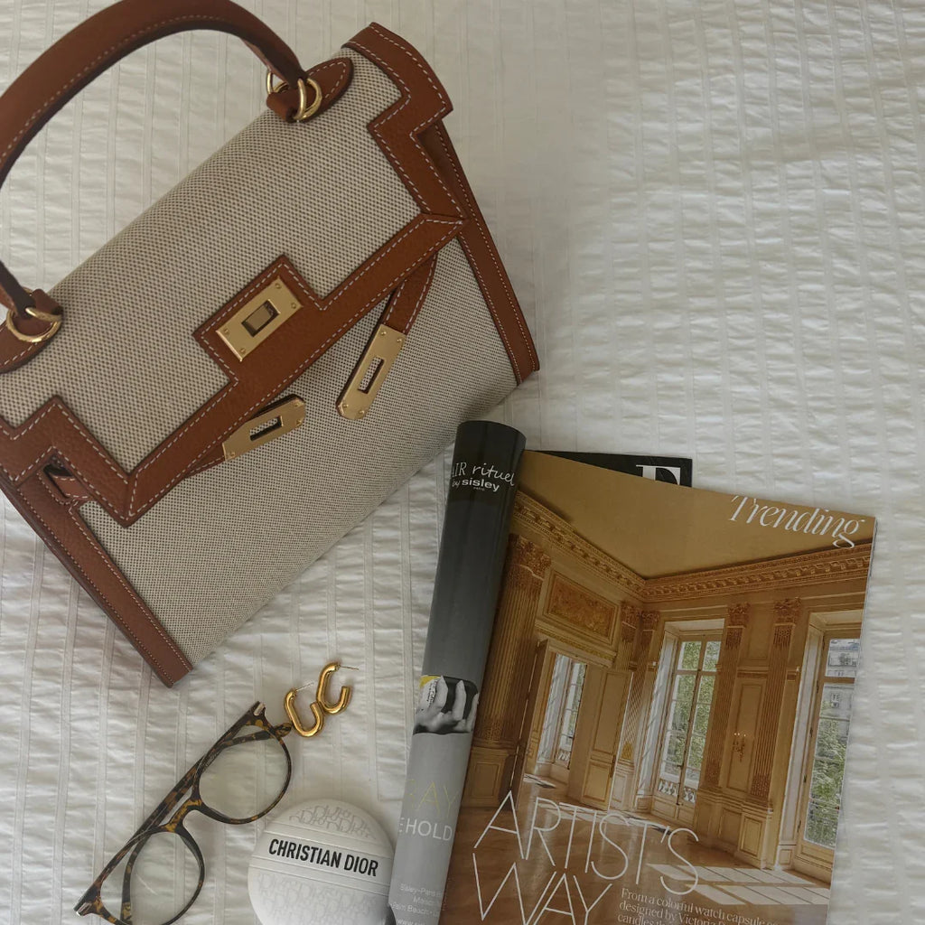 Handtas Bruin met Luxe Afwerking 13