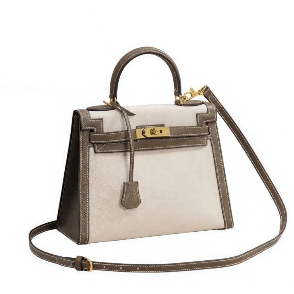 Handtas Bruin met Luxe Afwerking 14