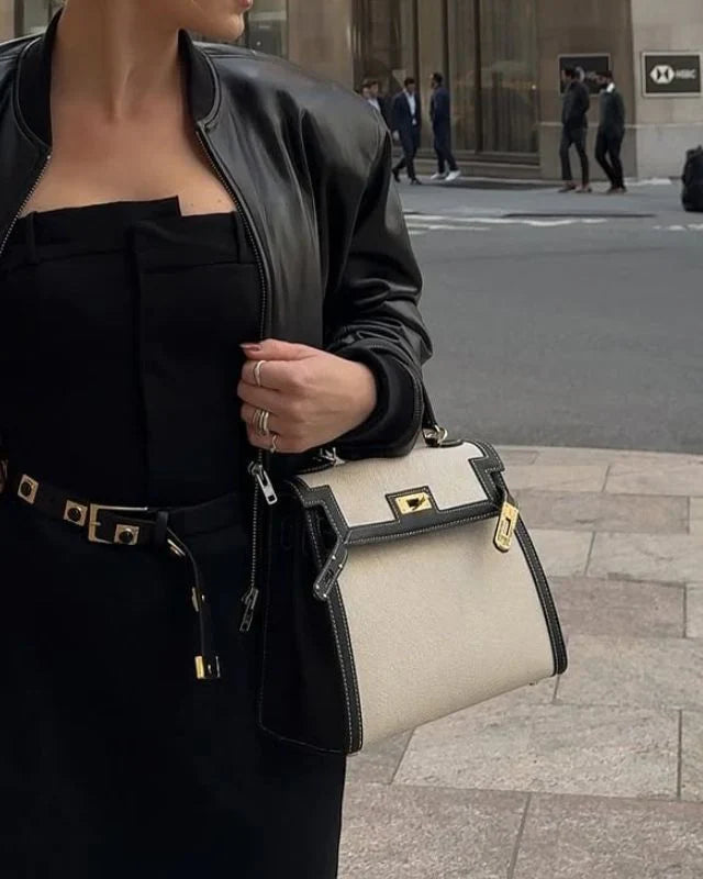 Handtas Bruin met Luxe Afwerking 2