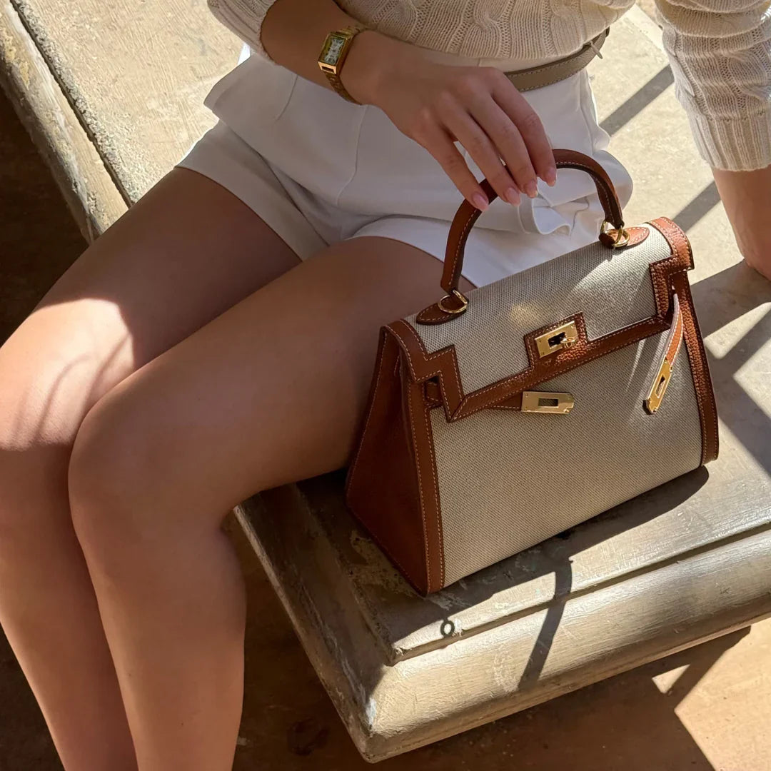 Handtas Bruin met Luxe Afwerking 3