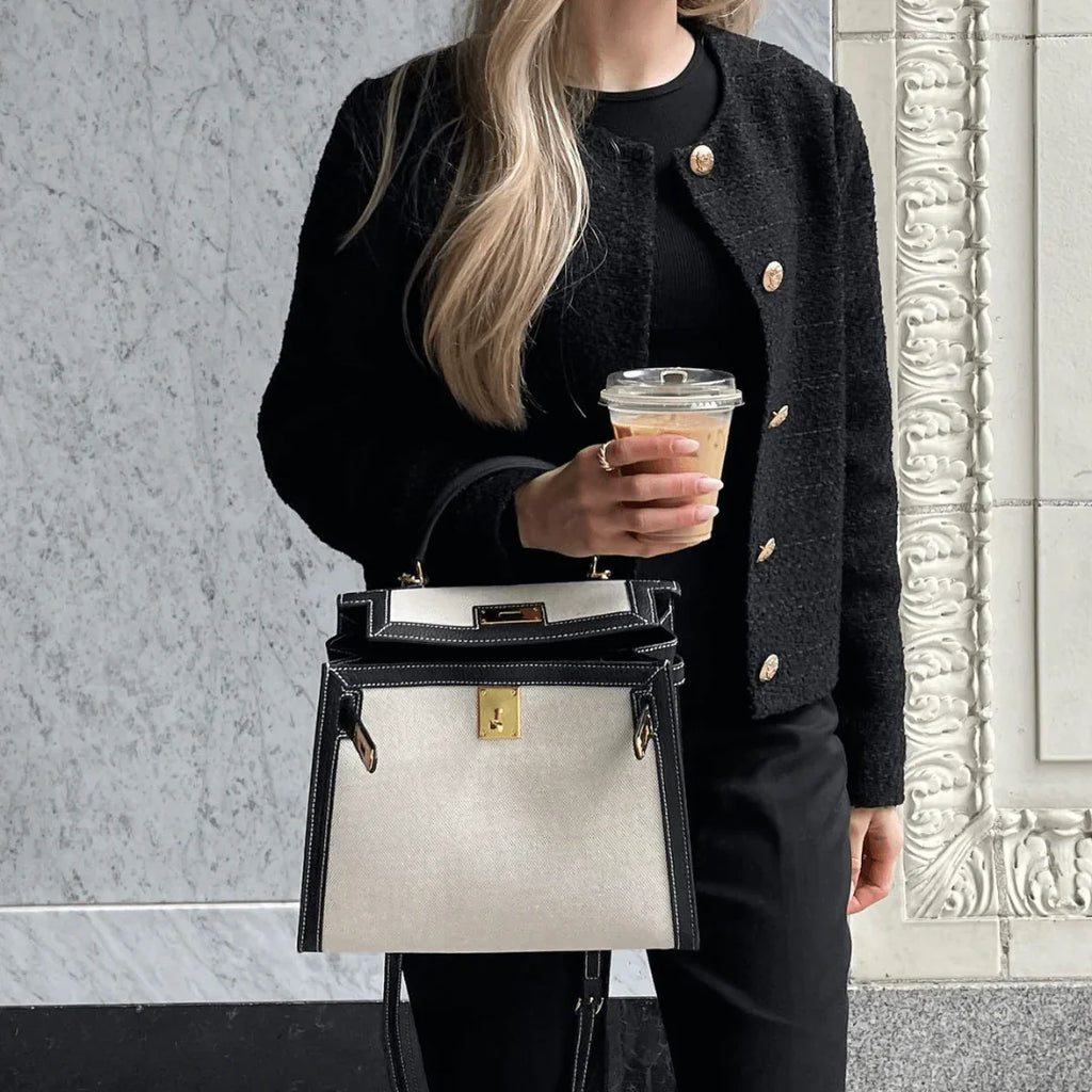 Handtas Bruin met Luxe Afwerking 5