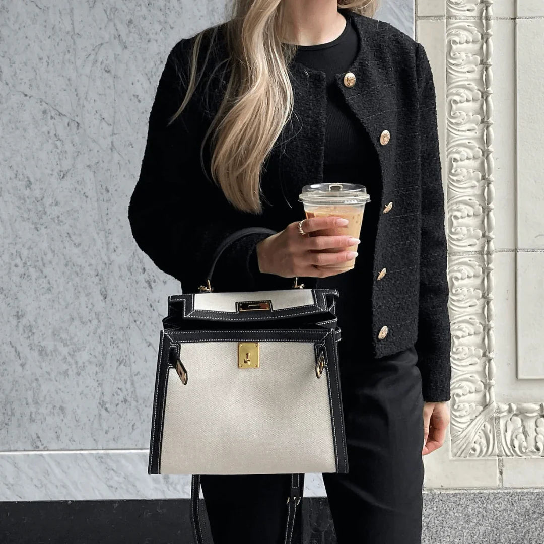 Handtas Bruin met Luxe Afwerking 5