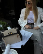 Handtas Bruin met Luxe Afwerking 6