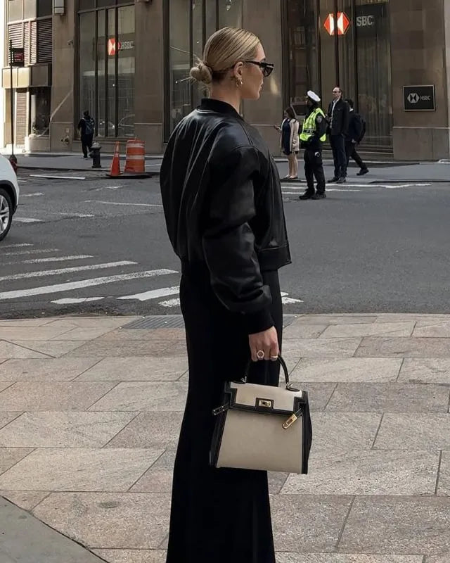 Handtas Bruin met Luxe Afwerking 8