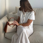 Handtas Bruin met Luxe Afwerking 9