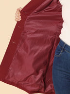 Elegante dames winterjas met een enkele knoopsluiting 11