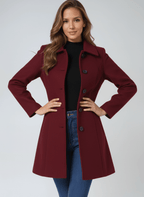 Elegante dames winterjas met een enkele knoopsluiting 2