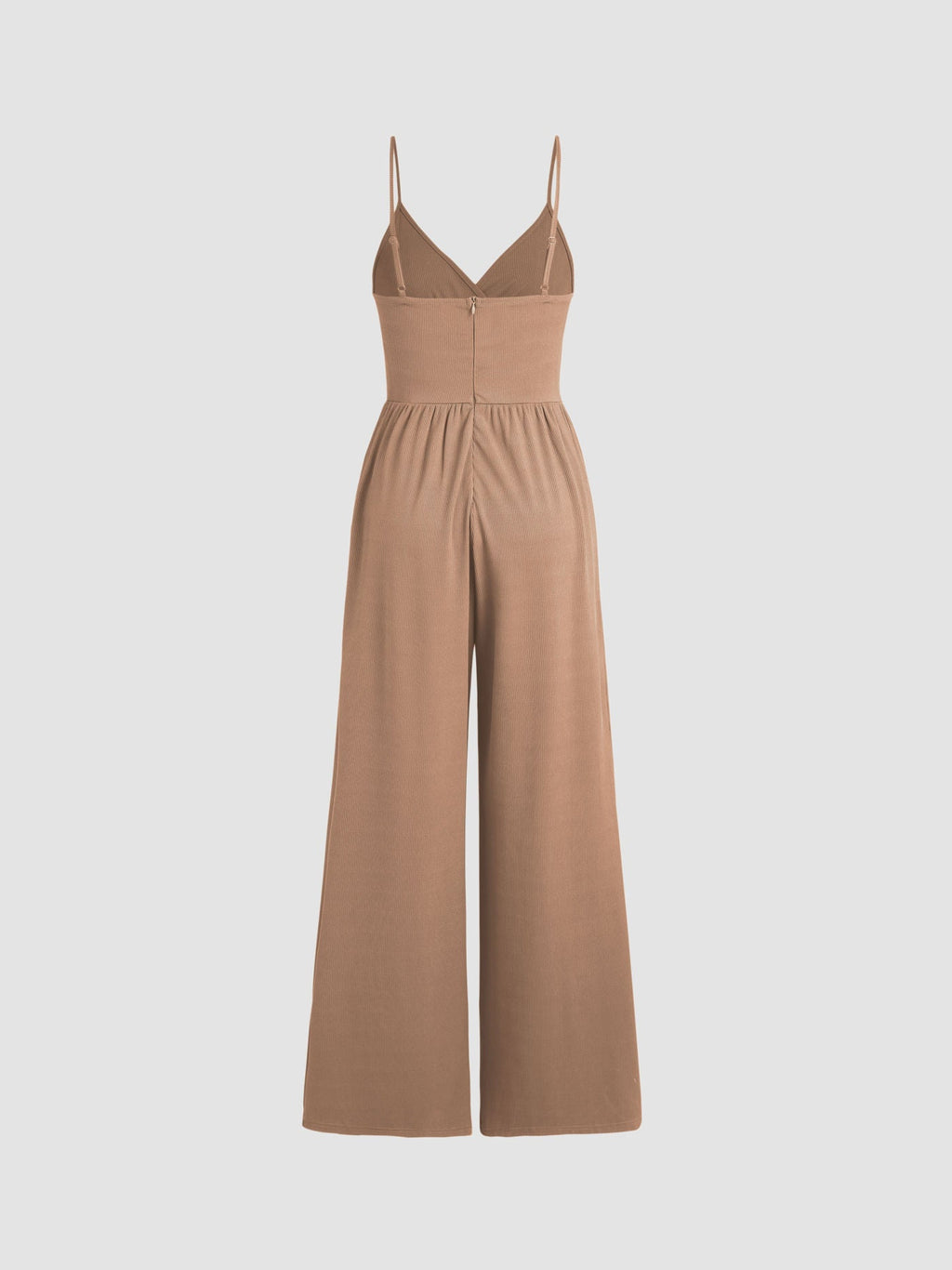 Jasmine V-hals Cami Wijde Pijpen Jumpsuit in olijfgroen, zwart en khaki. 16
