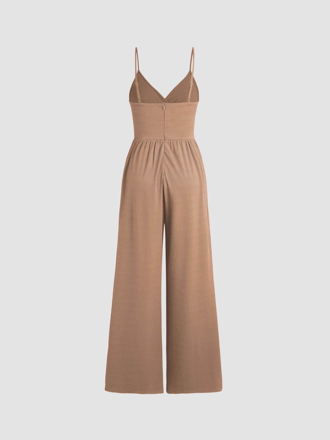 Jasmine V-hals Cami Wijde Pijpen Jumpsuit in olijfgroen, zwart en khaki. 16
