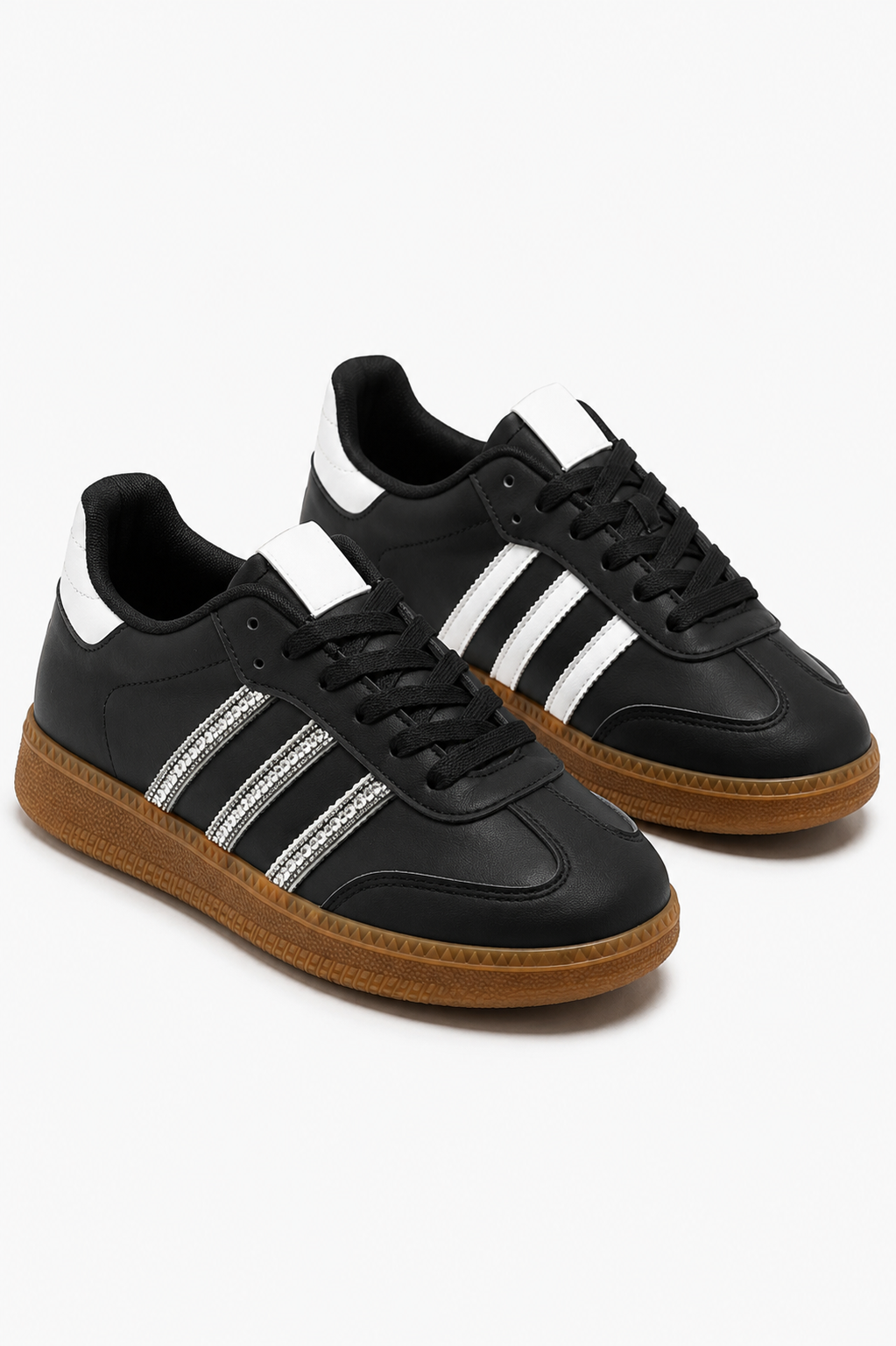 Lemonade Kristallen Stripe Simba Trainers in zwart, perfecte combinatie van stijl en comfort. 3