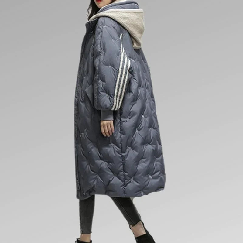 Lily lange gevoerde winterjas in elegante stijl. 10