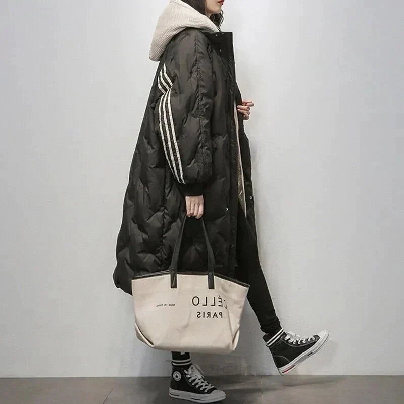 Lily lange gevoerde winterjas in elegante stijl. 2