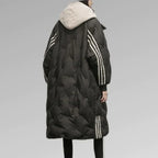 Lily lange gevoerde winterjas in elegante stijl. 5