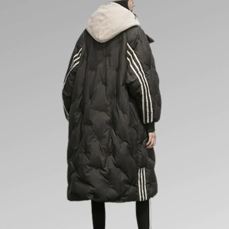 Lily lange gevoerde winterjas in elegante stijl. 5
