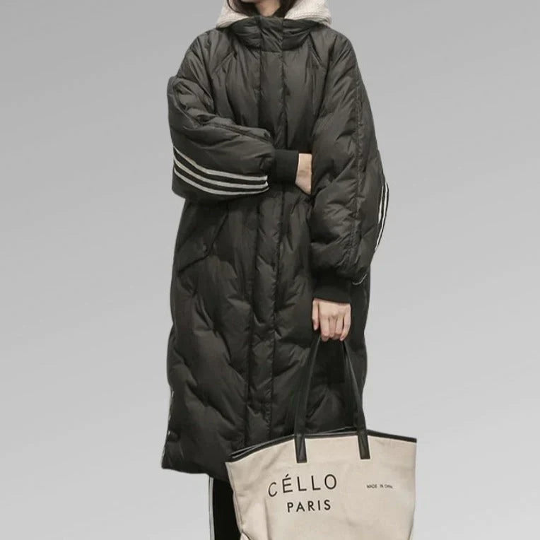 Lily lange gevoerde winterjas in elegante stijl. 7