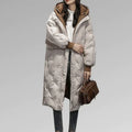 Lily lange gevoerde winterjas in elegante stijl. 9