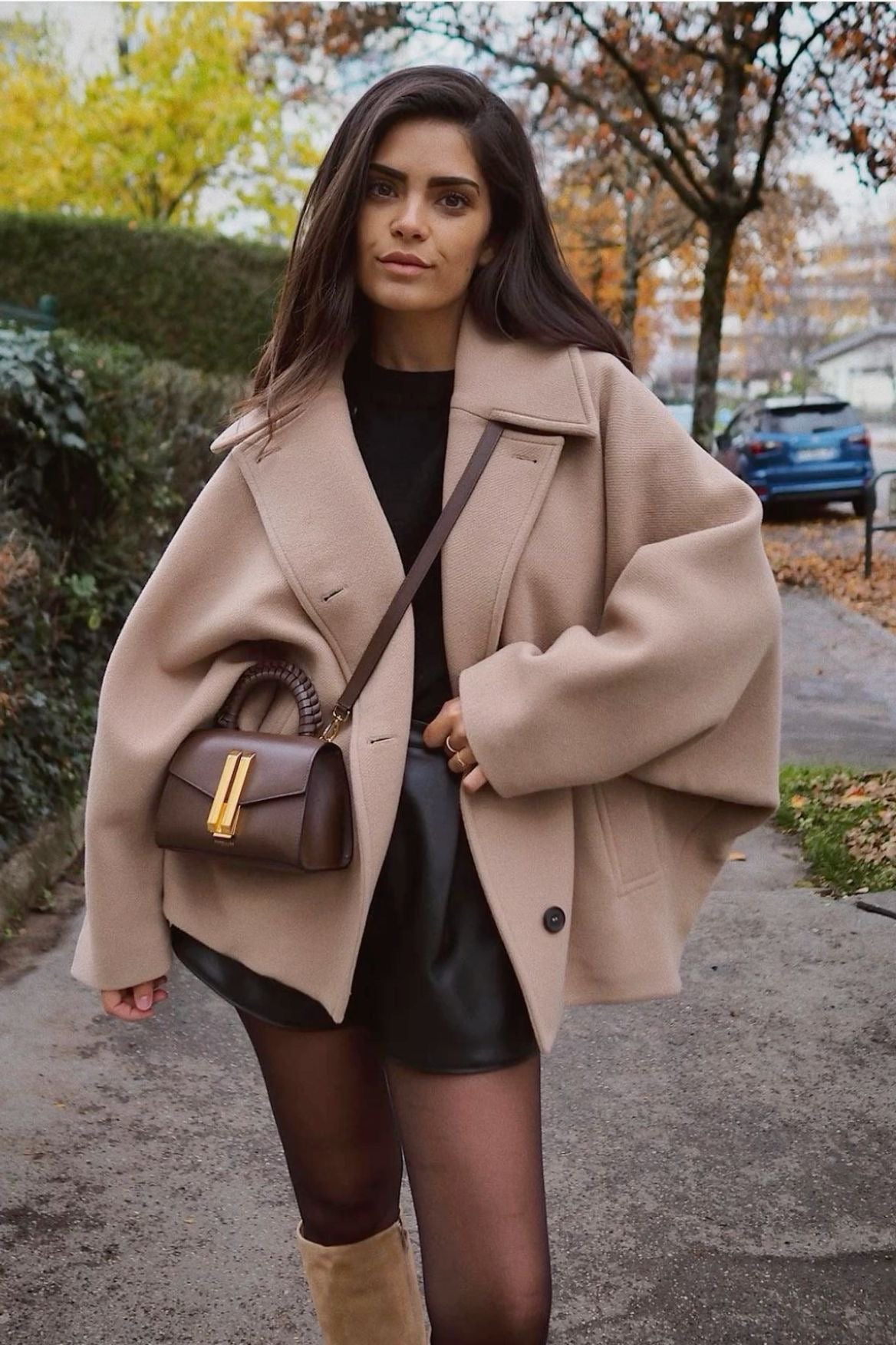 Trendy oversized wolcoat voor de herfst, perfect voor elke outfit. 10