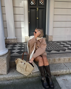 Trendy oversized wolcoat voor de herfst, perfect voor elke outfit. 12