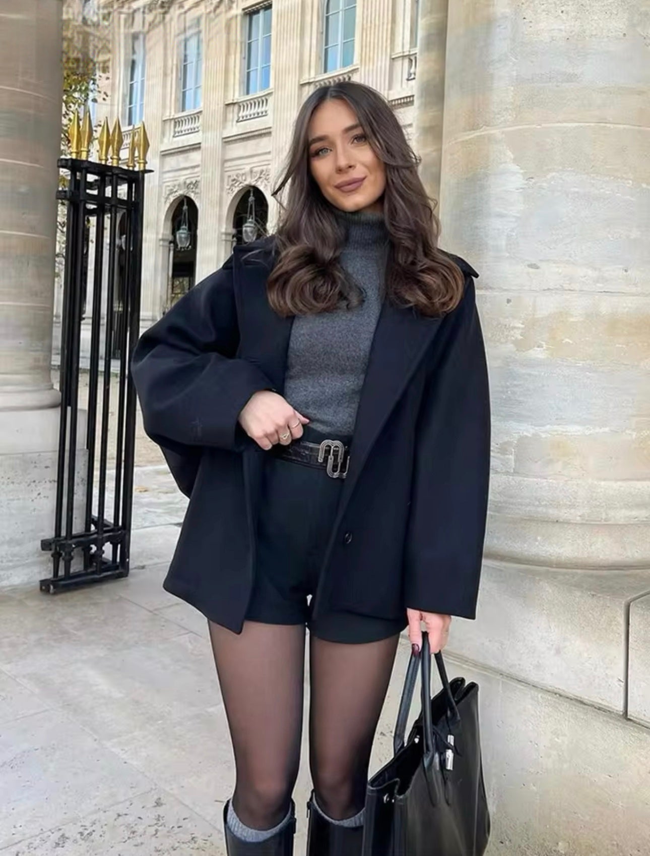 Trendy oversized wolcoat voor de herfst, perfect voor elke outfit. 4