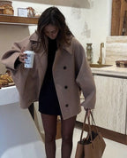 Trendy oversized wolcoat voor de herfst, perfect voor elke outfit. 9