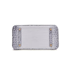 Luxe handtas met krokodillenpatroon in witte kleur 7