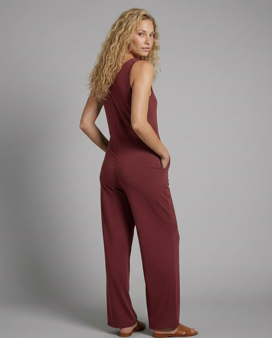 Elegante mouwloze V-hals jumpsuit voor vrouwen. 18