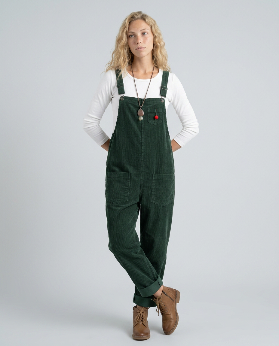 Ora corduroy jumpsuit met verstelbare bandjes in verschillende kleuren. 2
