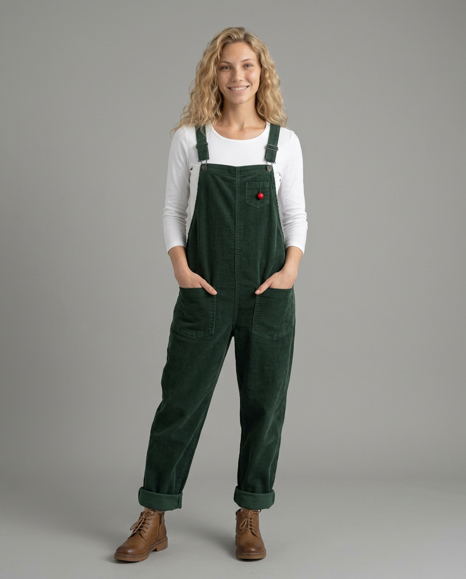 Ora corduroy jumpsuit met verstelbare bandjes in verschillende kleuren. 3