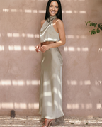 Elegante Polly twee-delige set met haltertop en maxi rok 8