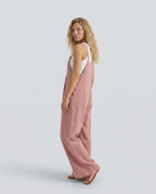 Rachel jumpsuit met wijde pijpen en verstelbare bandjes in zwart 16