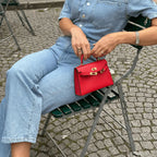 Handtas Zwart van Epsom leer, compact en stijlvol 14