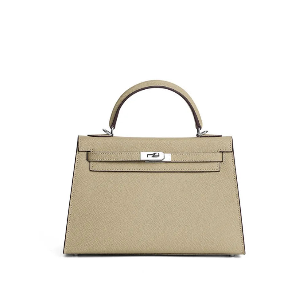 Handtas Zwart van Epsom leer, compact en stijlvol 19