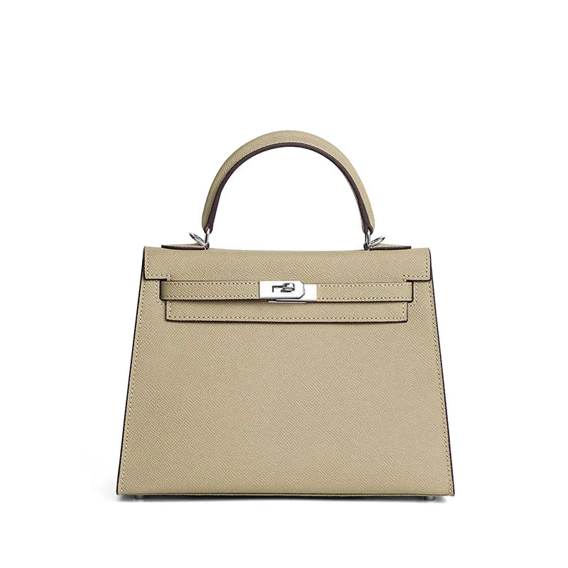Handtas Zwart van Epsom leer, compact en stijlvol 20