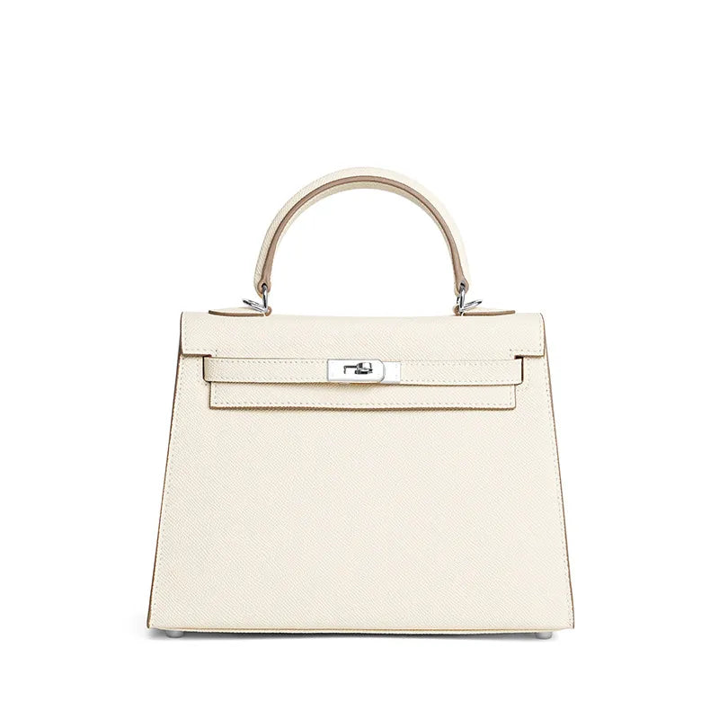Handtas Zwart van Epsom leer, compact en stijlvol 22