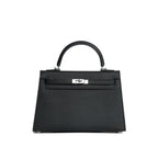 Handtas Zwart van Epsom leer, compact en stijlvol 27