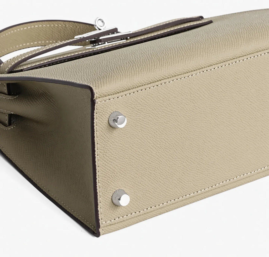 Handtas Zwart van Epsom leer, compact en stijlvol 28