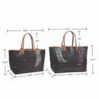 Draagtas met klassiek patroon en verwijderbare pouch 3