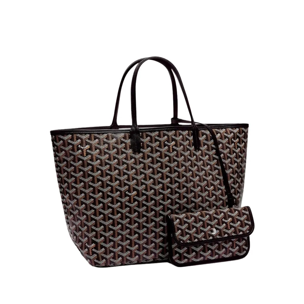 Draagtas met klassiek patroon en verwijderbare pouch 4