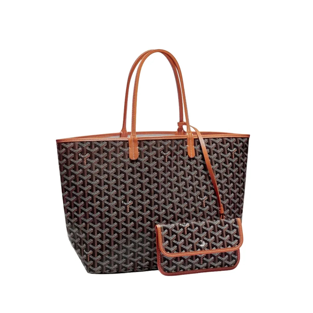 Draagtas met klassiek patroon en verwijderbare pouch 5