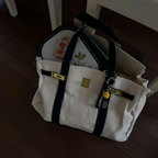 Draagtas Beige met Grote Capaciteit en Stijlvol Ontwerp 12