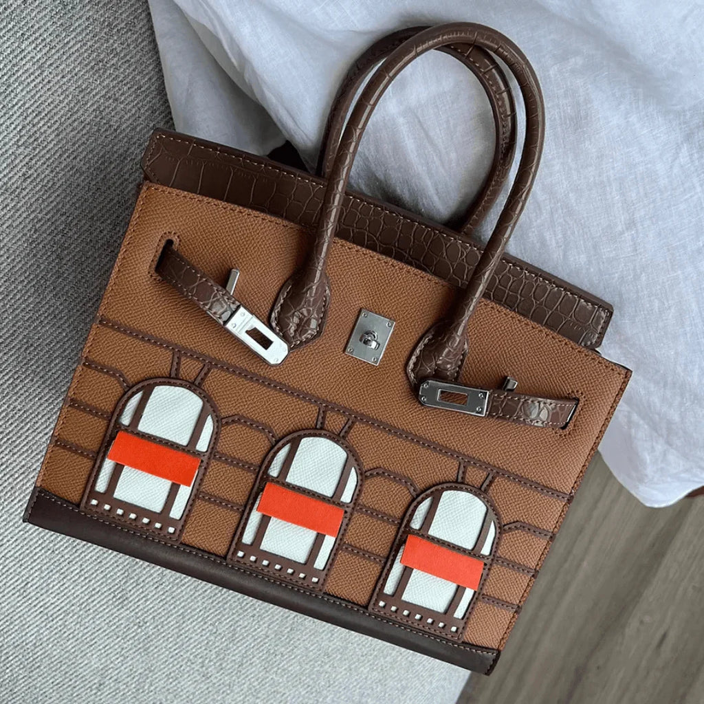 Handtas met gestructureerd ontwerp in verschillende kleuren 9