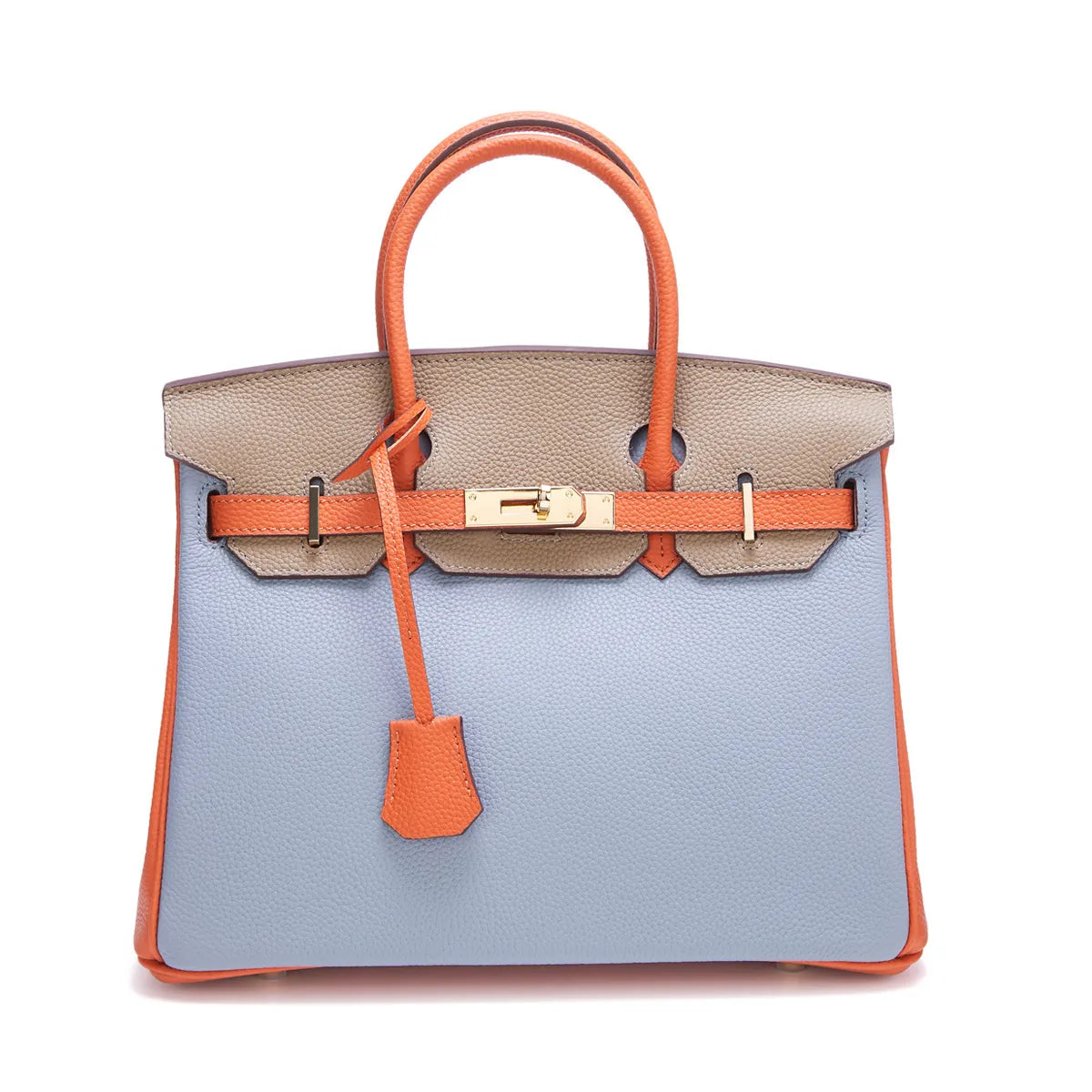 Leren Handtas Multicolor met Veiligheidsslot 10