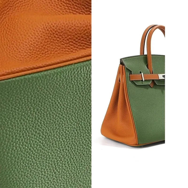 Leren Handtas Multicolor met Veiligheidsslot 21